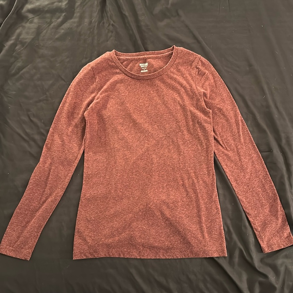 Basic Long sleeve Tshirt- Maroon